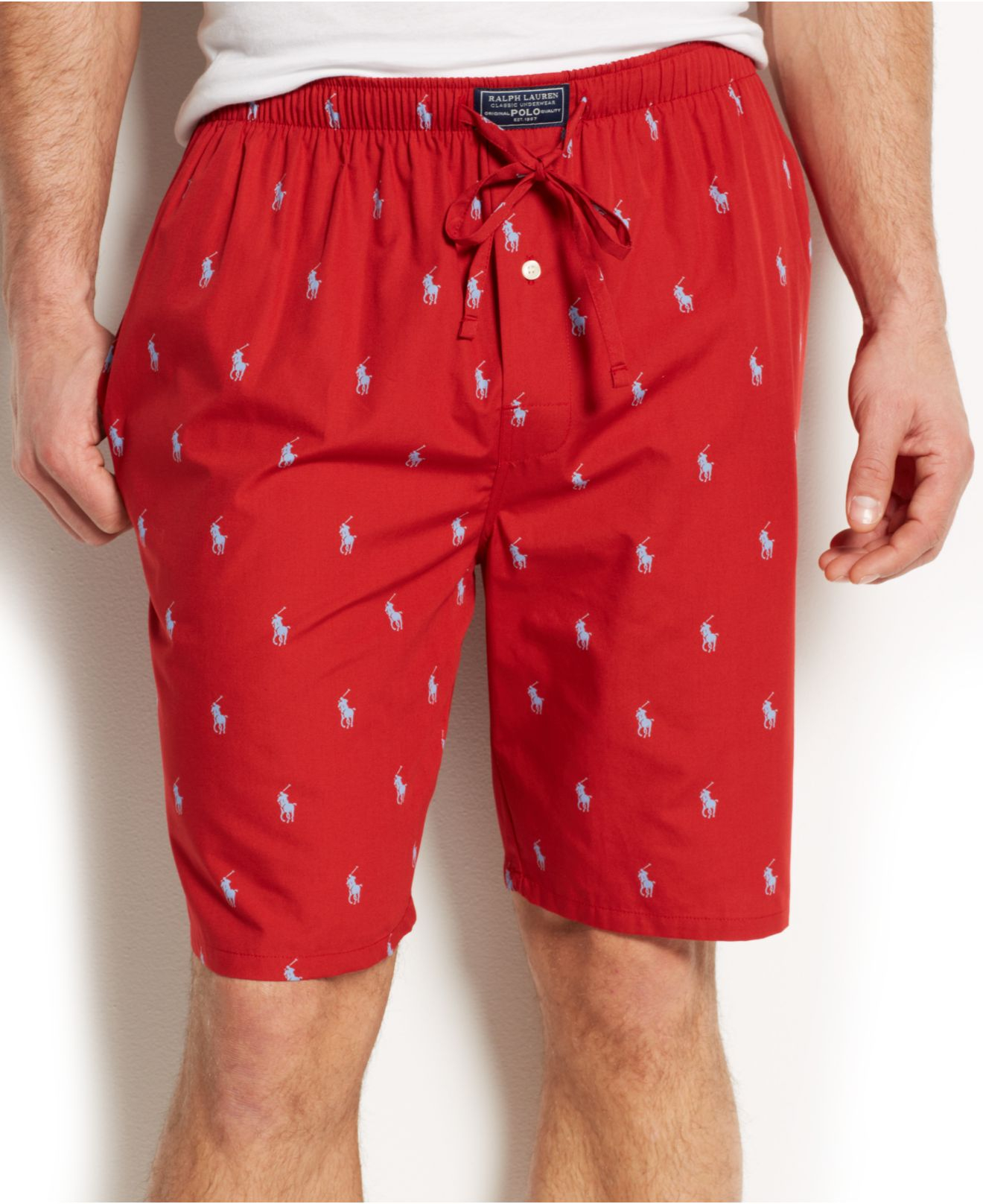polo pajama shorts