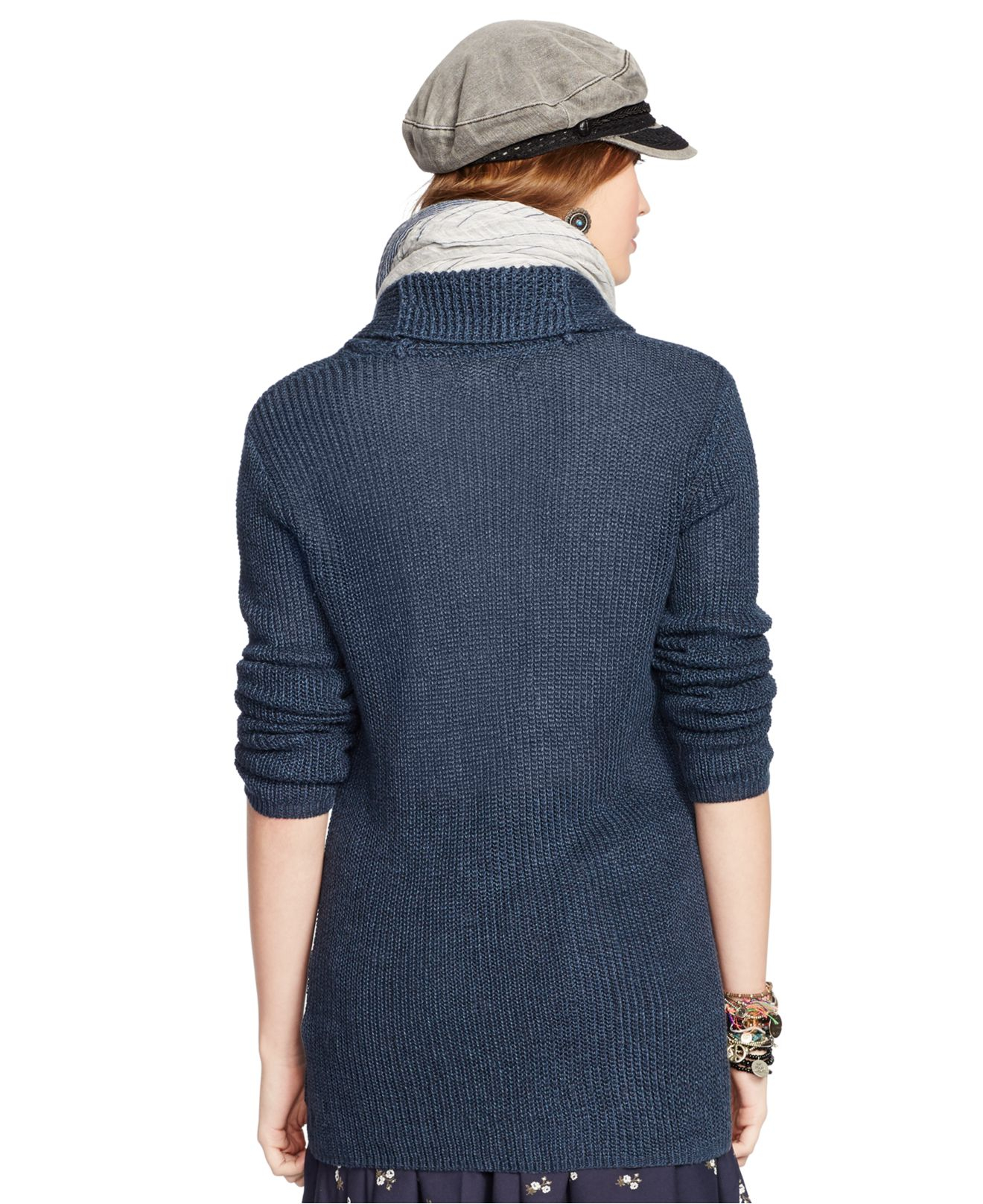 Lyst Denim & Supply Ralph Lauren Shawlcollar Cardigan in Blue