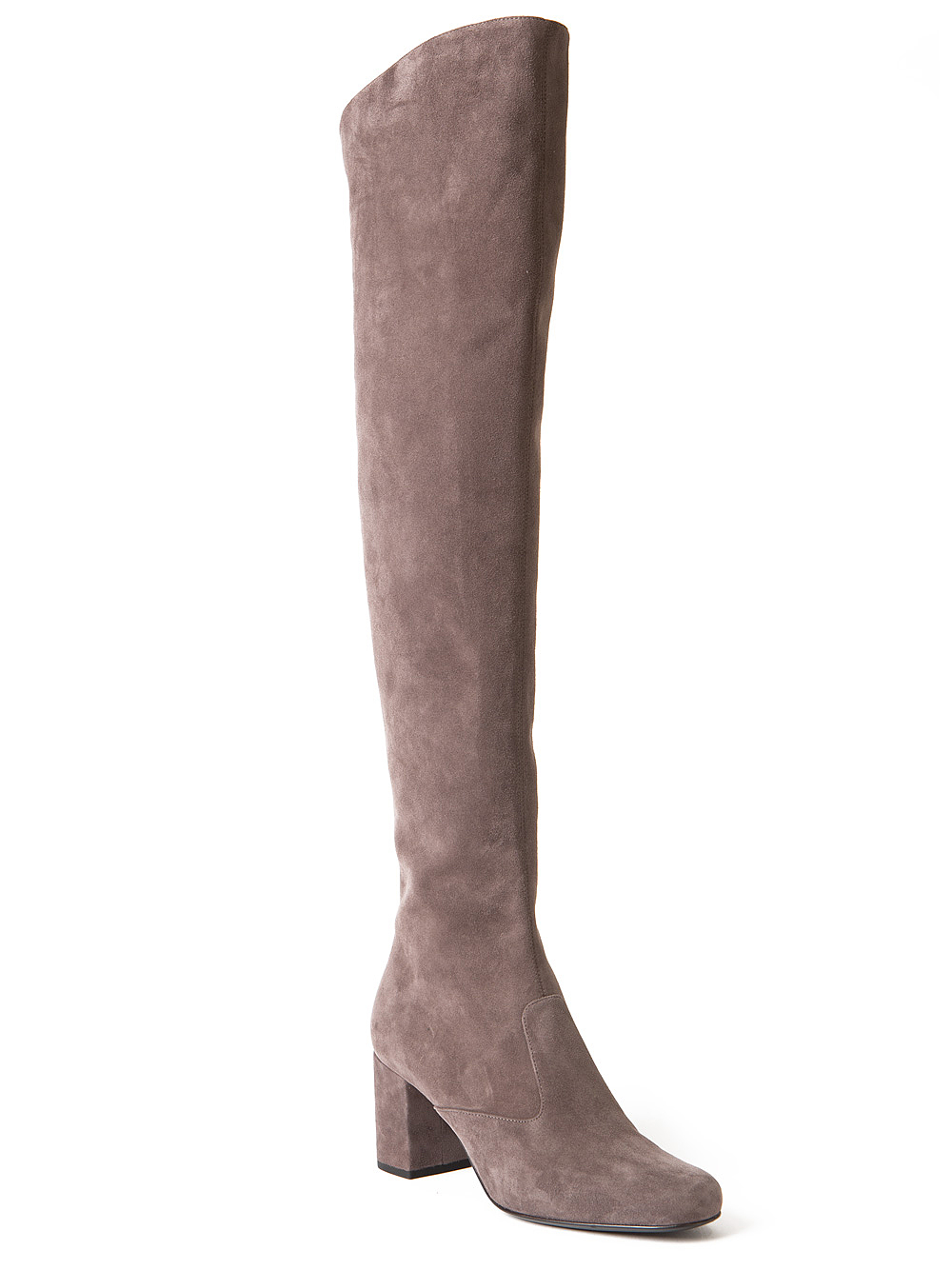 saint laurent over the knee suede boots