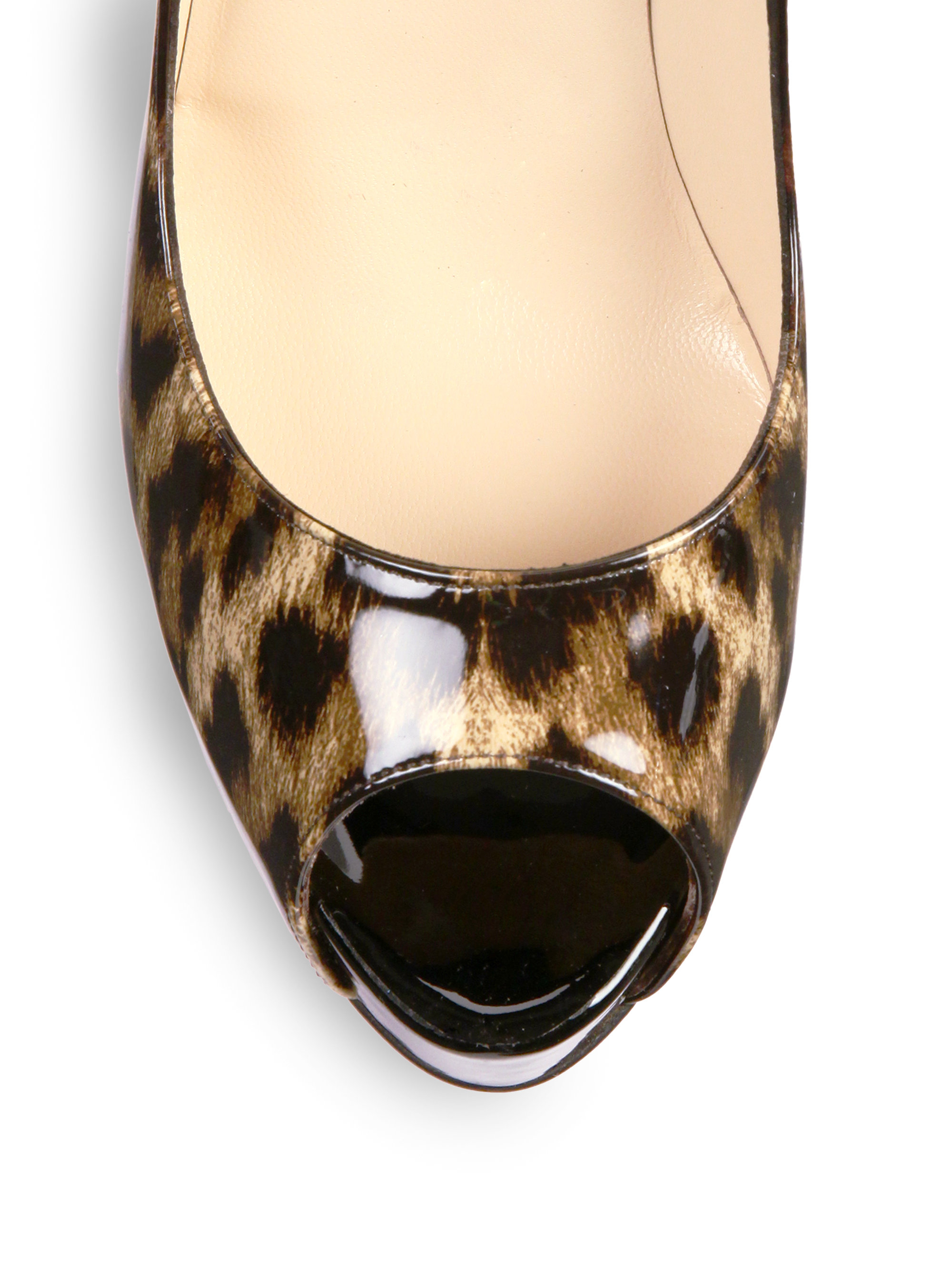 leopard print open toe shoes