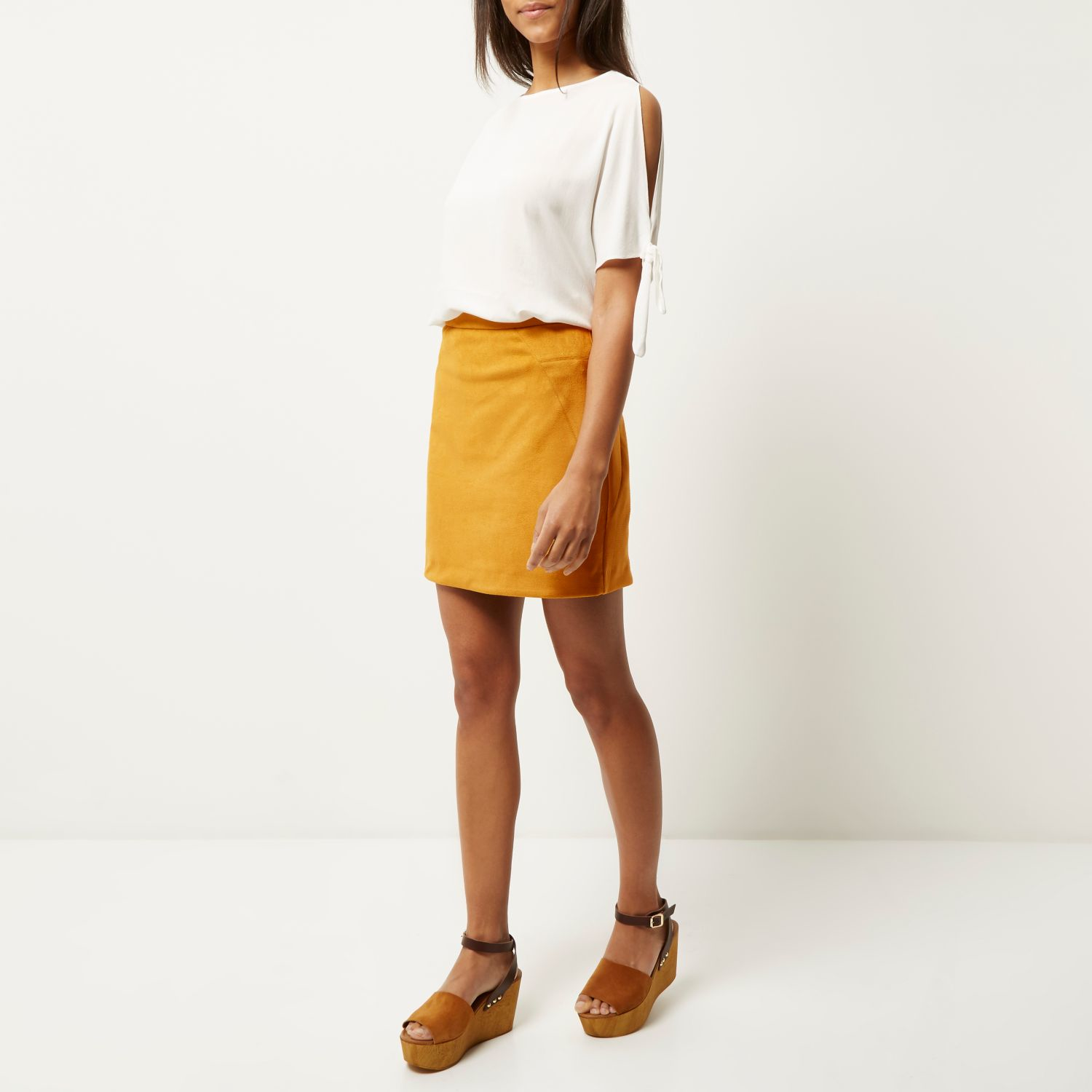 mustard dress river island