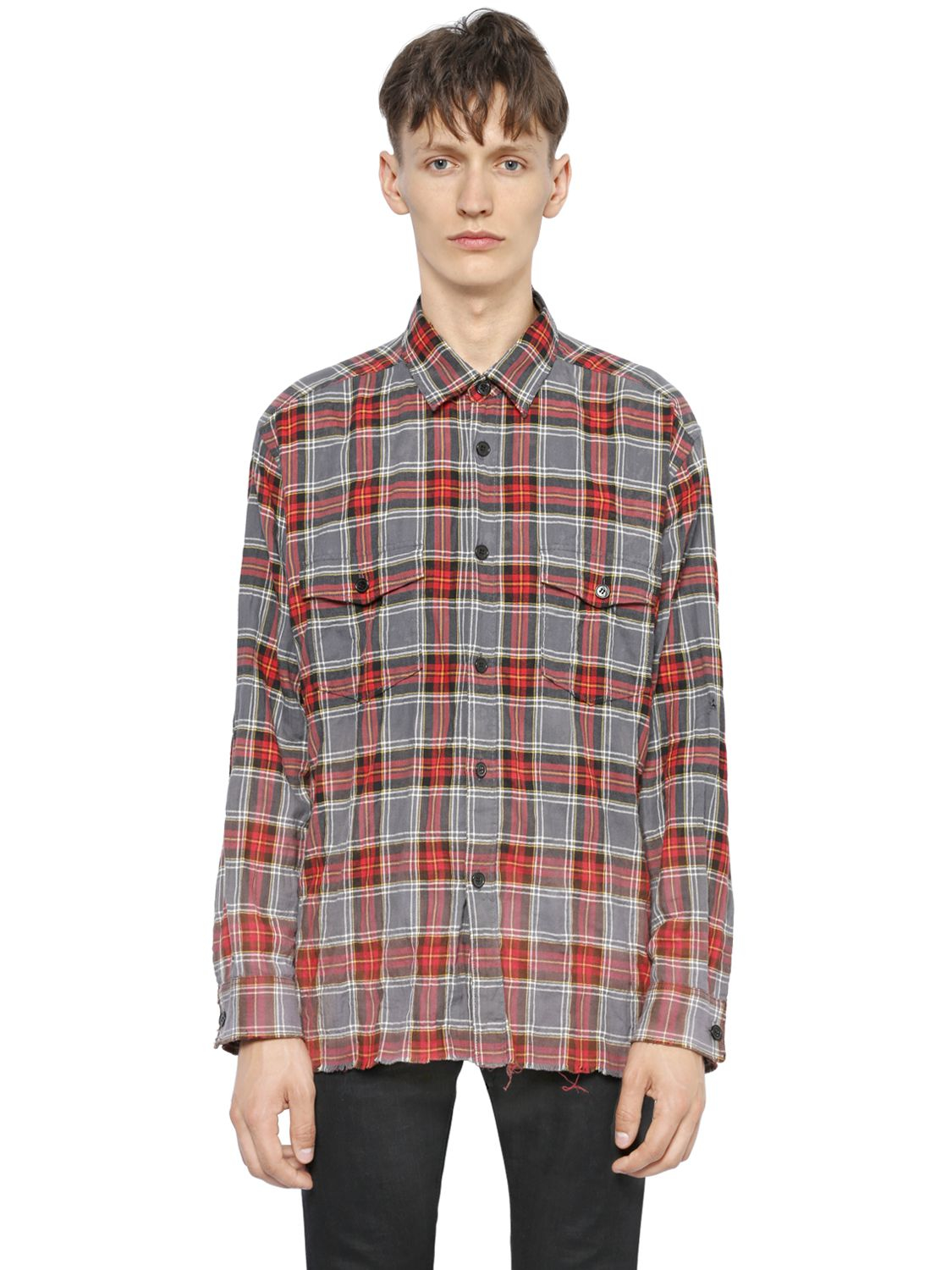 saint laurent bleached flannel
