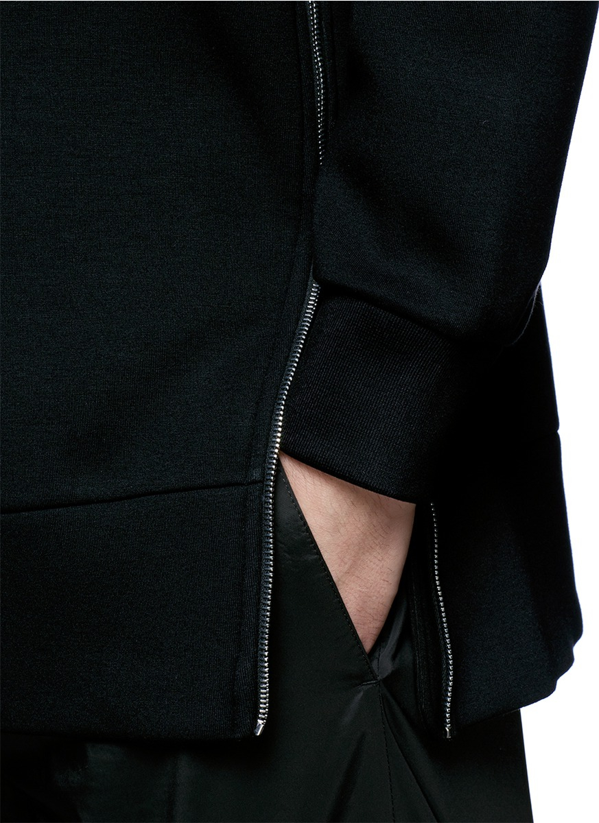 neil barrett zip hoodie