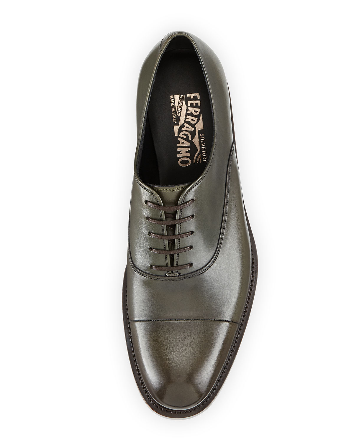 ferragamo cap toe oxford