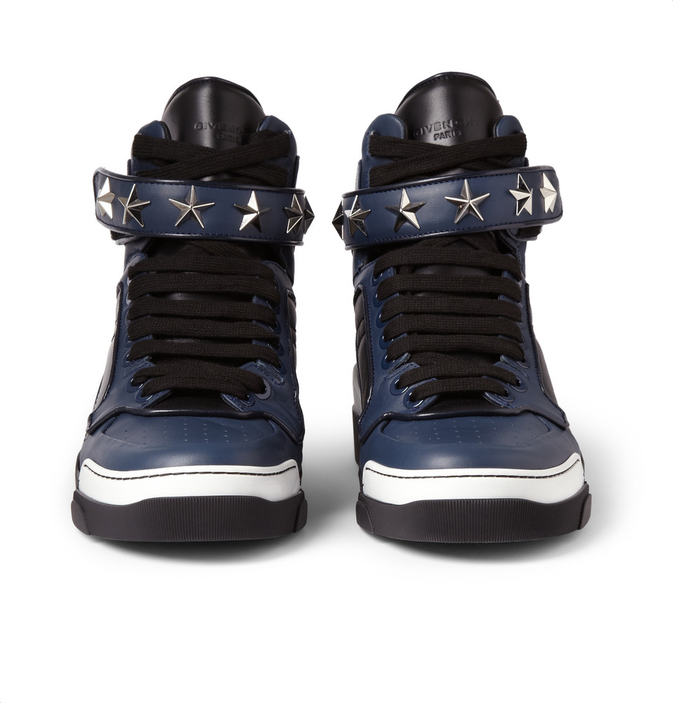 Givenchy Tyson High Top Sneakers Stars in Blue for Men Lyst