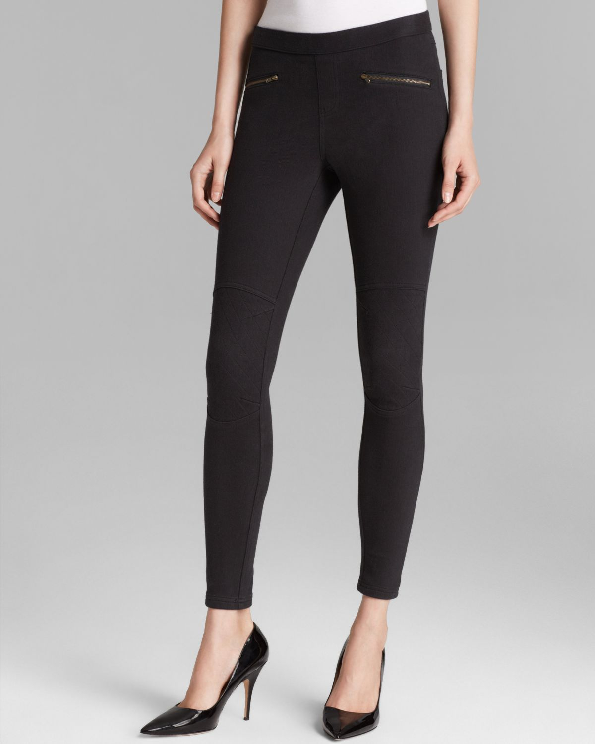 hue denim leggings black