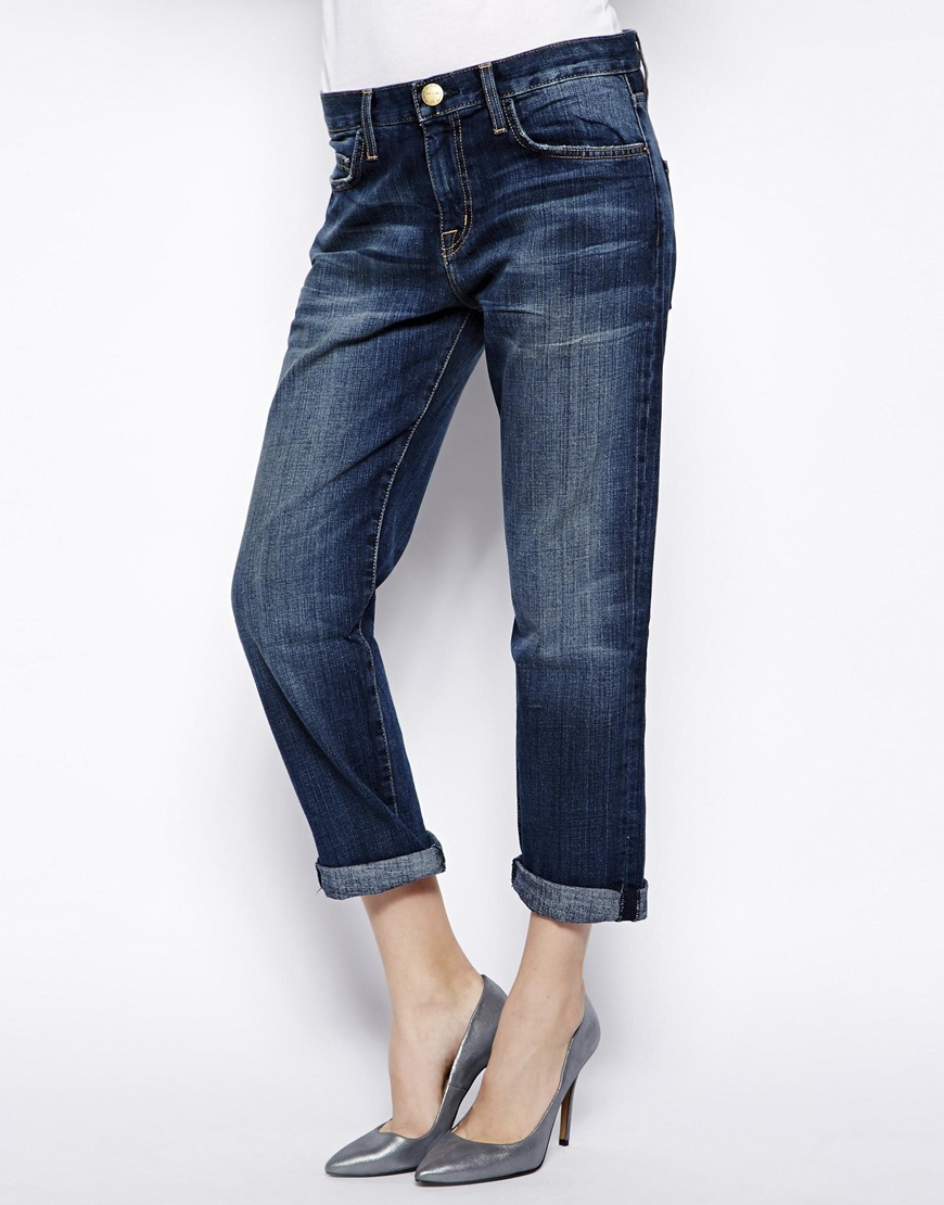 Current/Elliott Current Elliott Boyfriend Jeans in Blue - Lyst