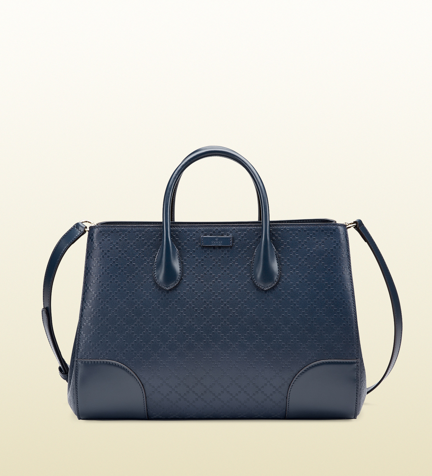 Gucci Bright Diamante Leather Top Handle Bag in Blue - Lyst