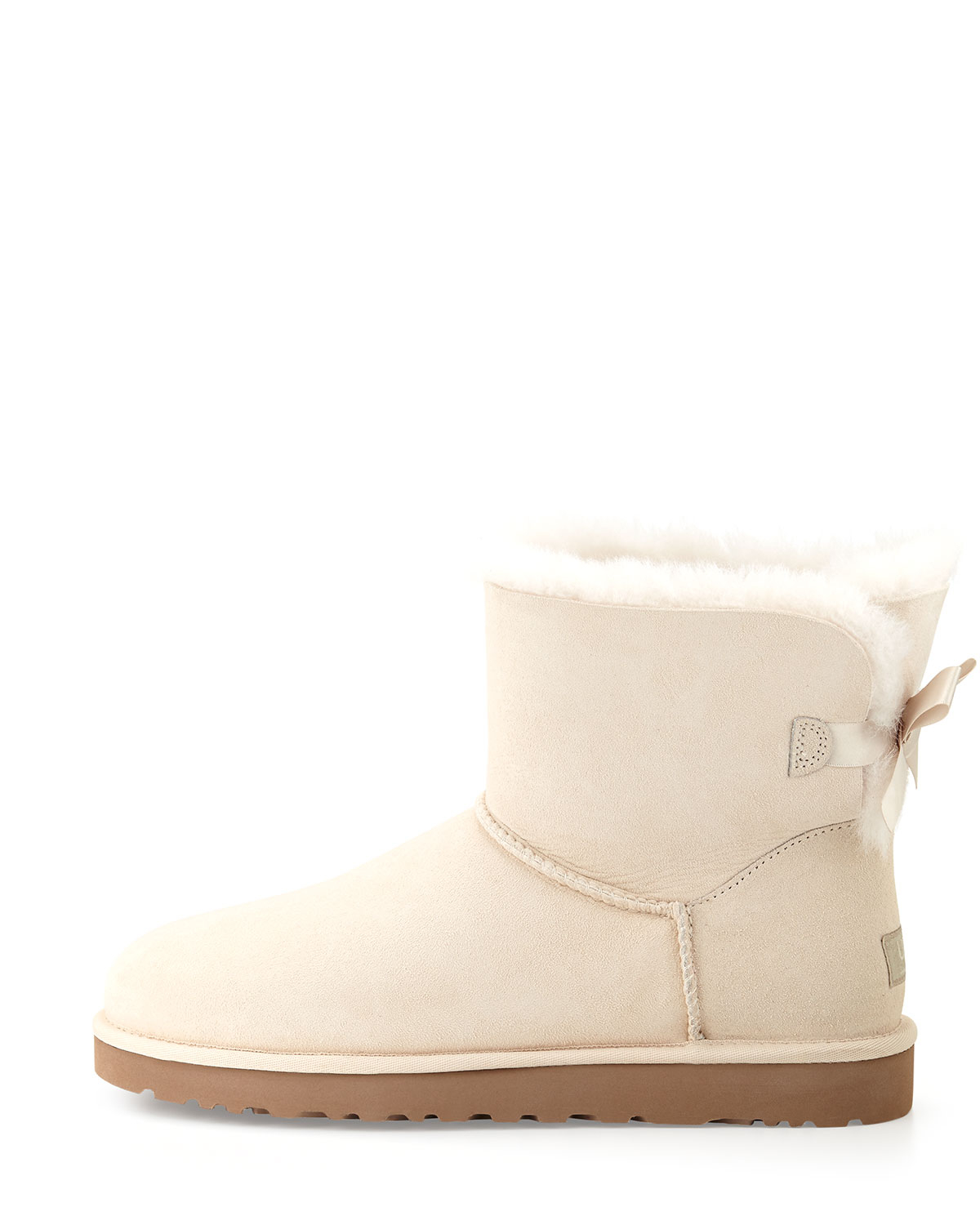 white uggs with bows