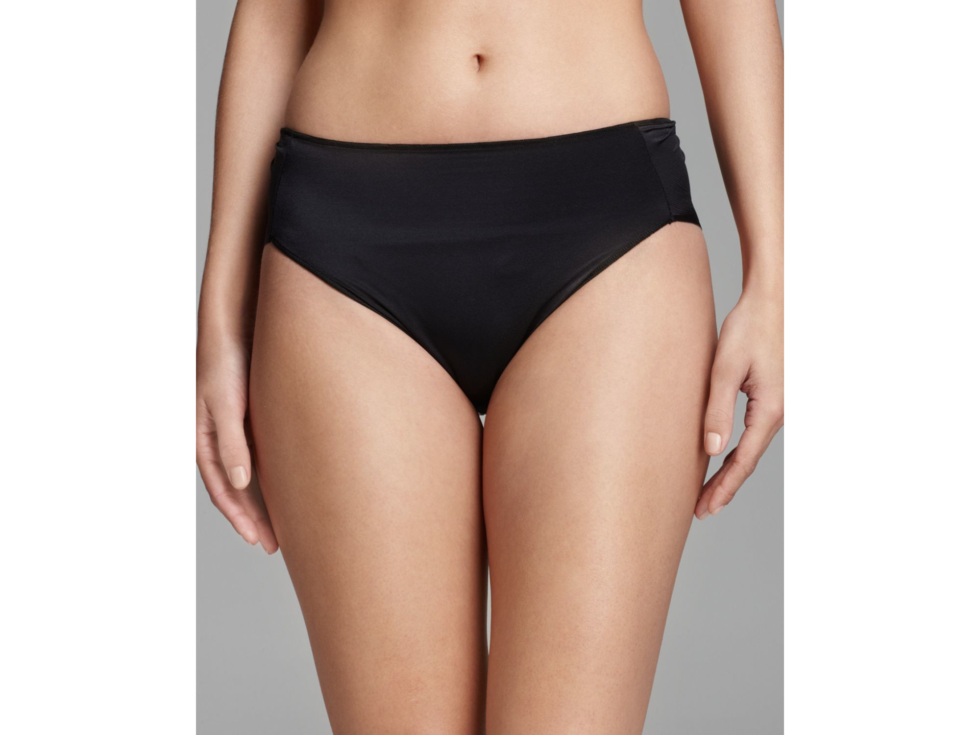 Tc fine intimates Microfiber High Cut Briefs in Black Lyst