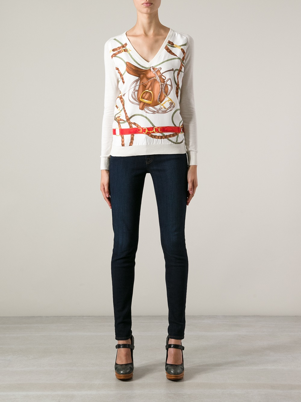ralph lauren equestrian print