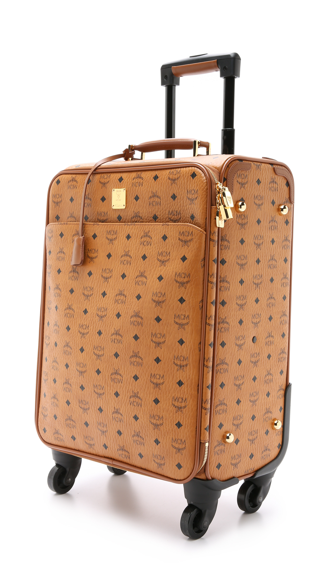 mcm rolling luggage
