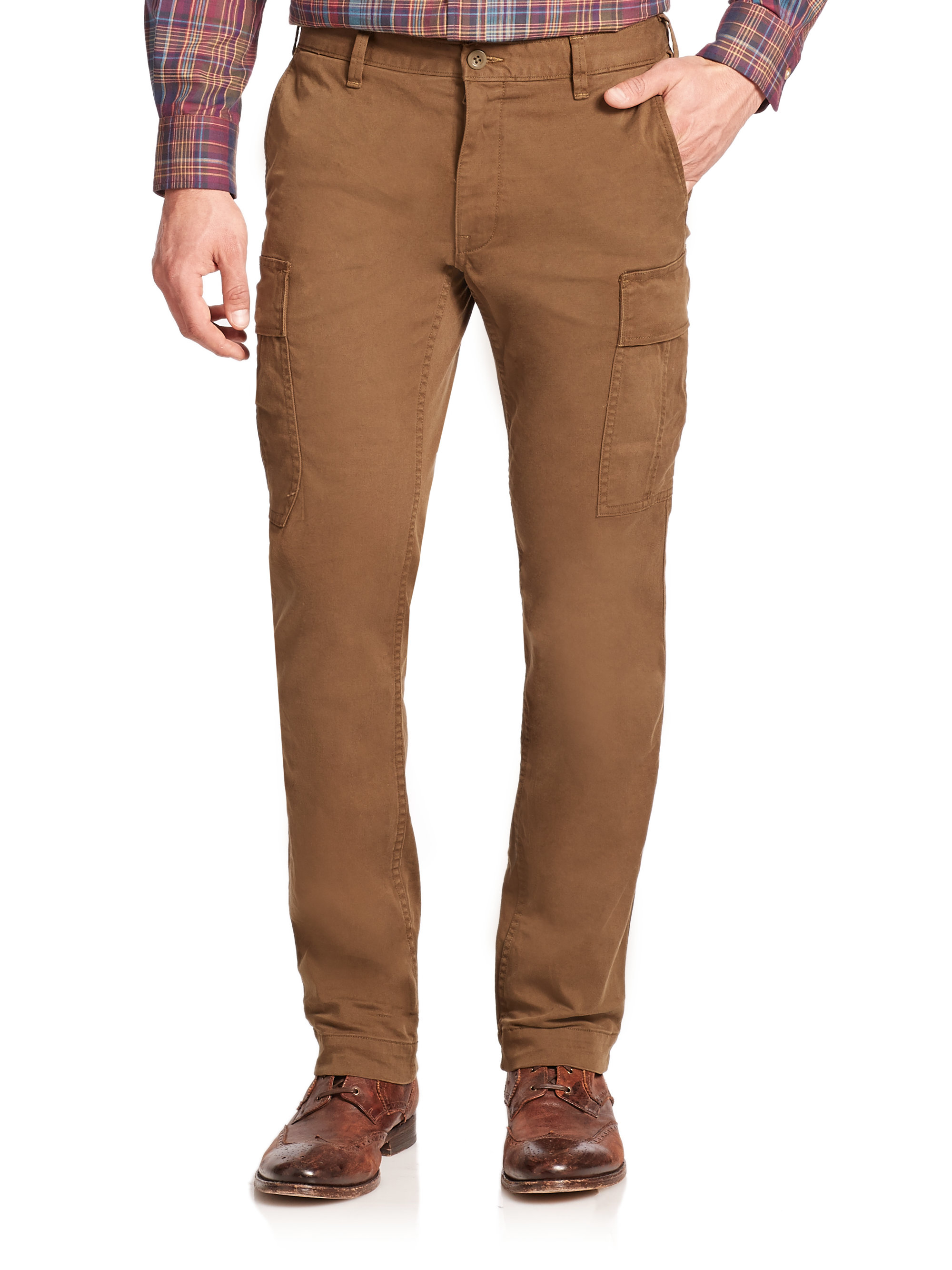 Polo Ralph Lauren Slim-fit Stretch Cargo Pants in Brown for Men ...