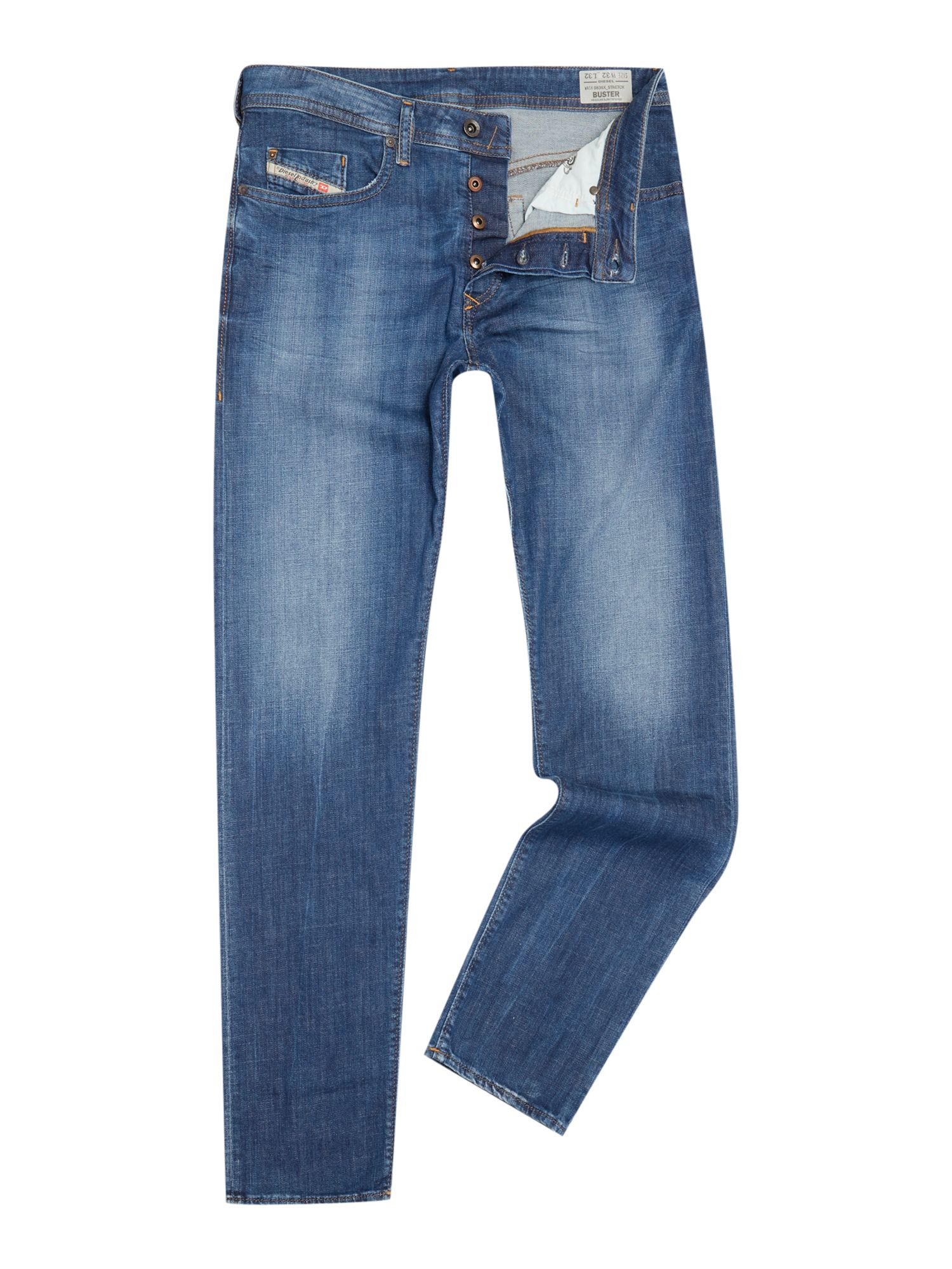 Diesel Buster 836x Tapered Fit Stretch Jeans in Blue for Men | Lyst