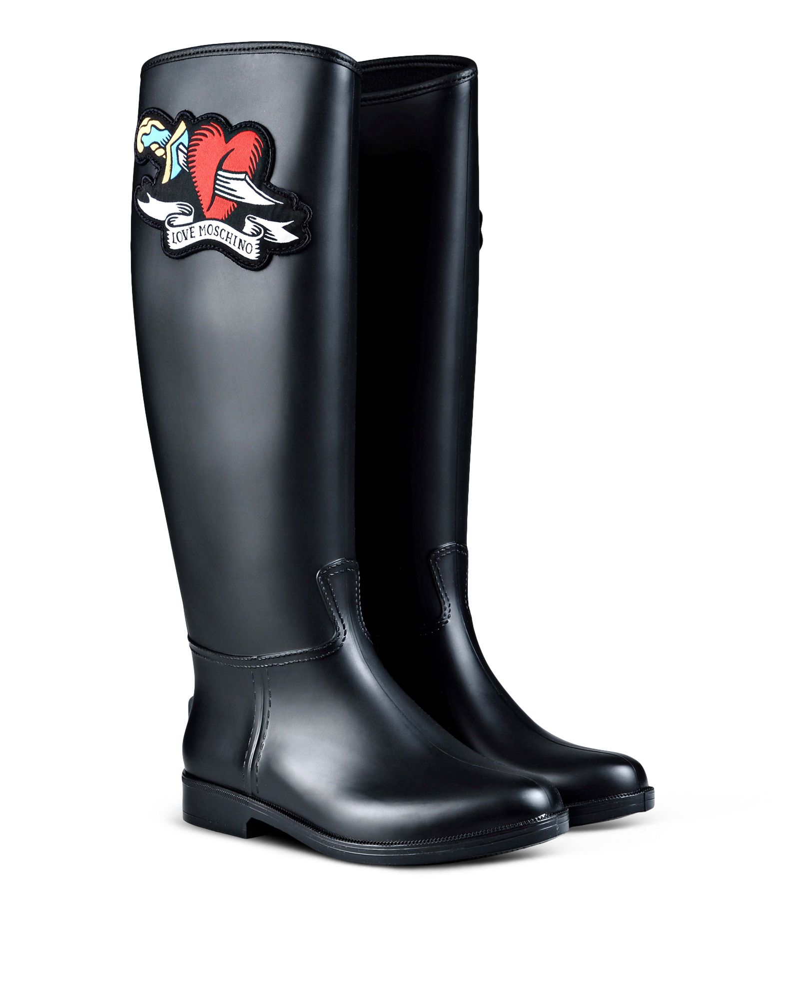 moschino rubber boots