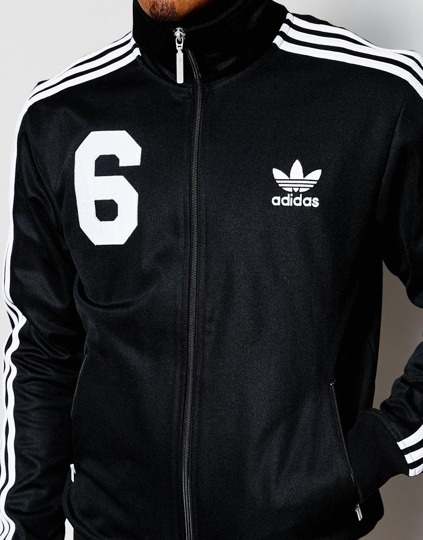 mens adidas jacket with logo on back