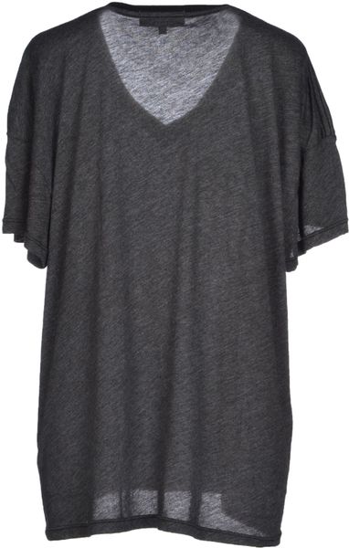 Wildfox TShirt in Gray (Steel grey) | Lyst