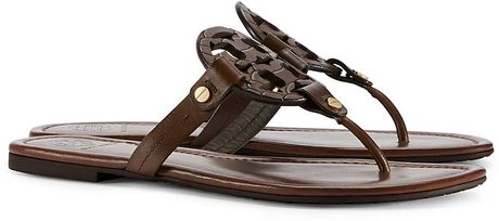 Tory Burch Miller Sandal in Brown (CHOCOLATE) | Lyst