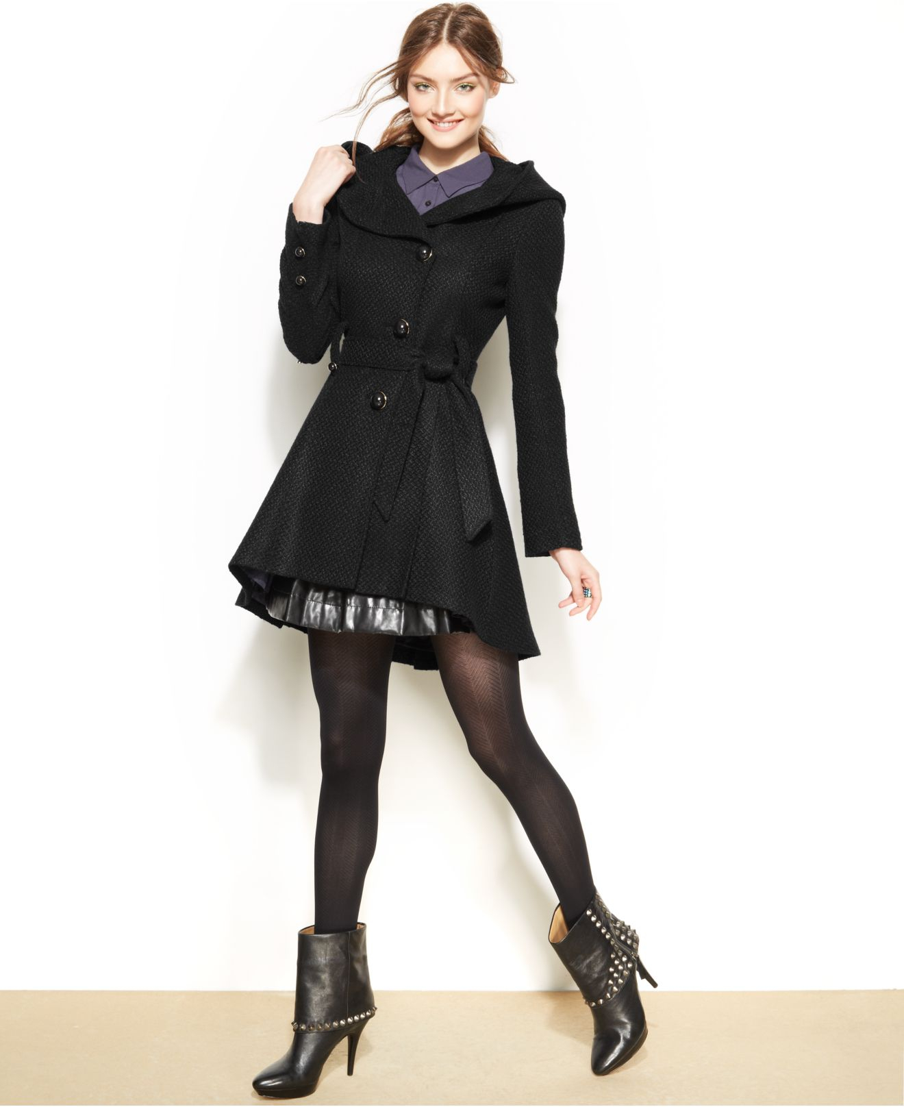 steve madden hooded coat