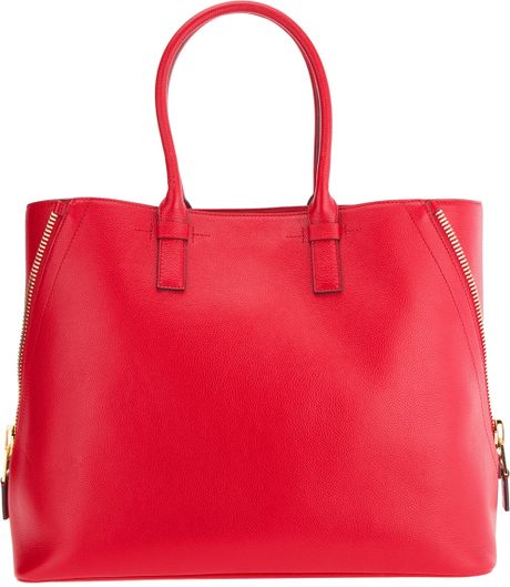 Tom Ford Jennifer Trapeze Tote in Red | Lyst