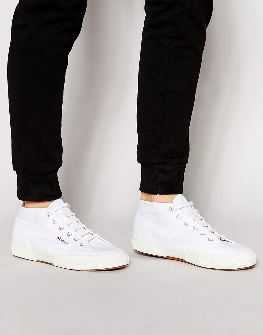 Superga 2754 Mid Sneakers in White for 