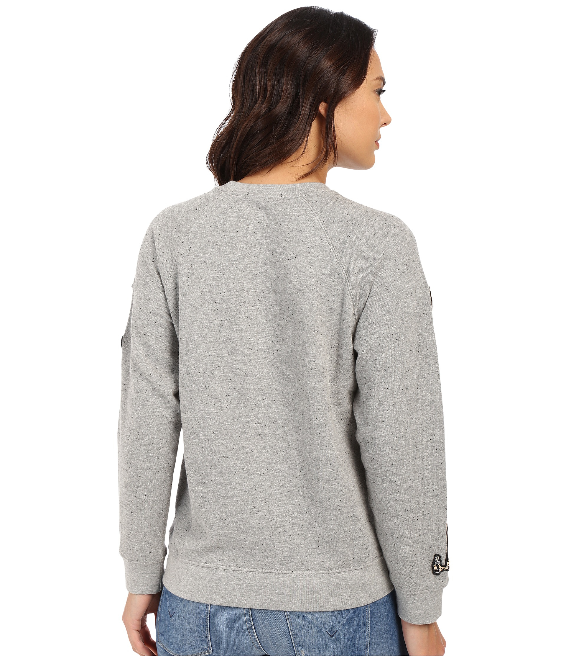 Download Obey Cotton Moonrise Crew Neck in Heather Grey (Gray) - Lyst