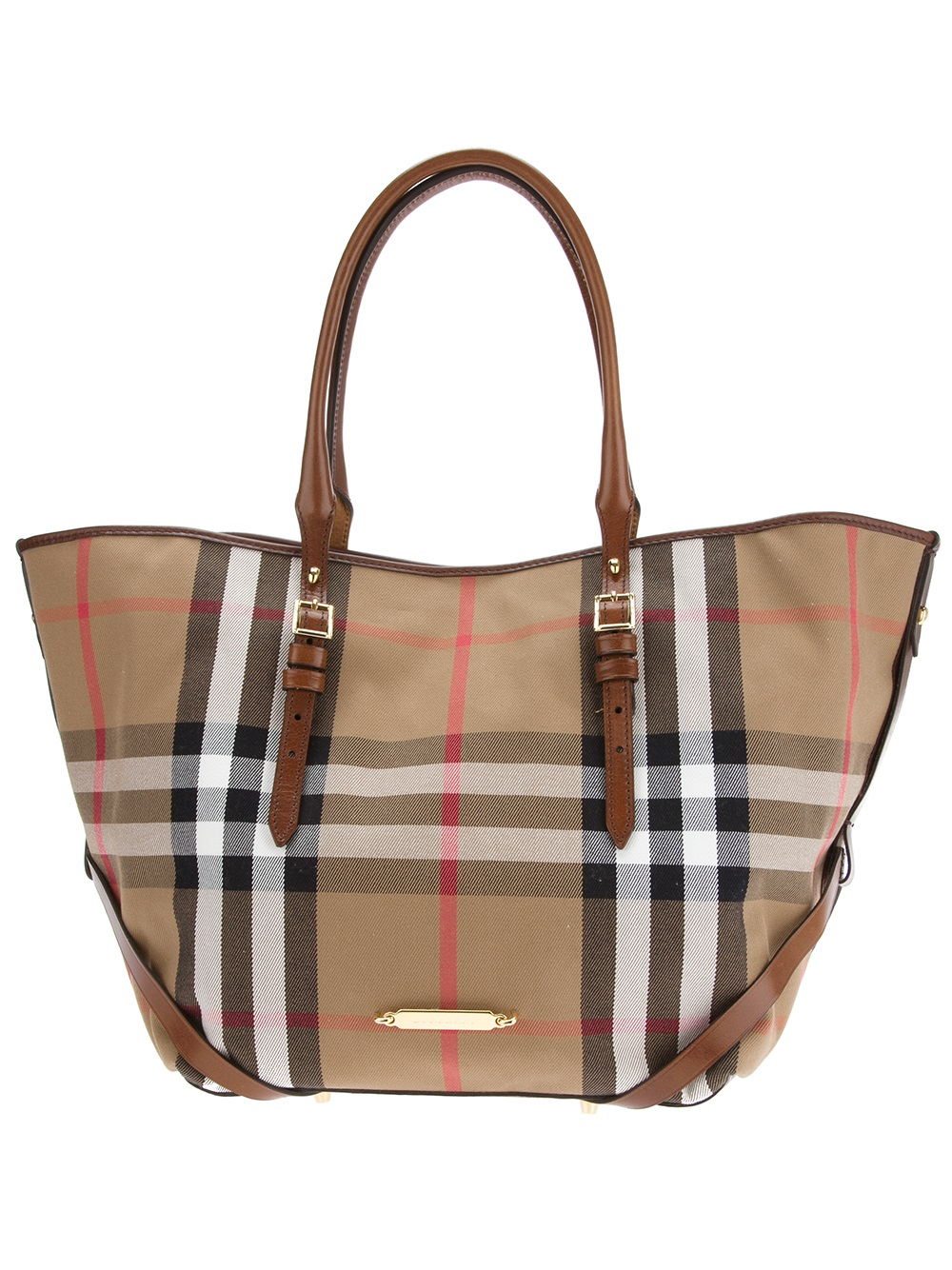 Burberry Medium Bridle House Tote Bag in Brown - Lyst