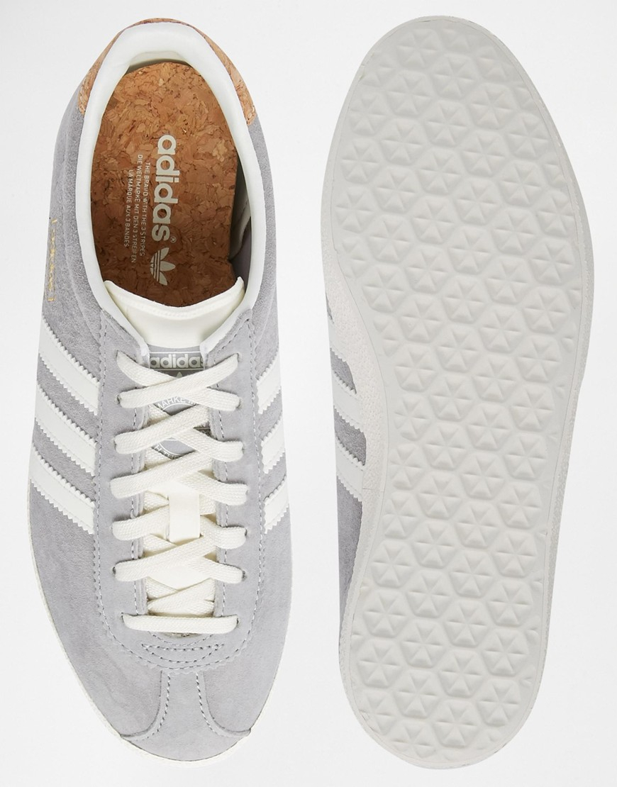 adidas Gazelle Og Solid Grey in Grey - Lyst