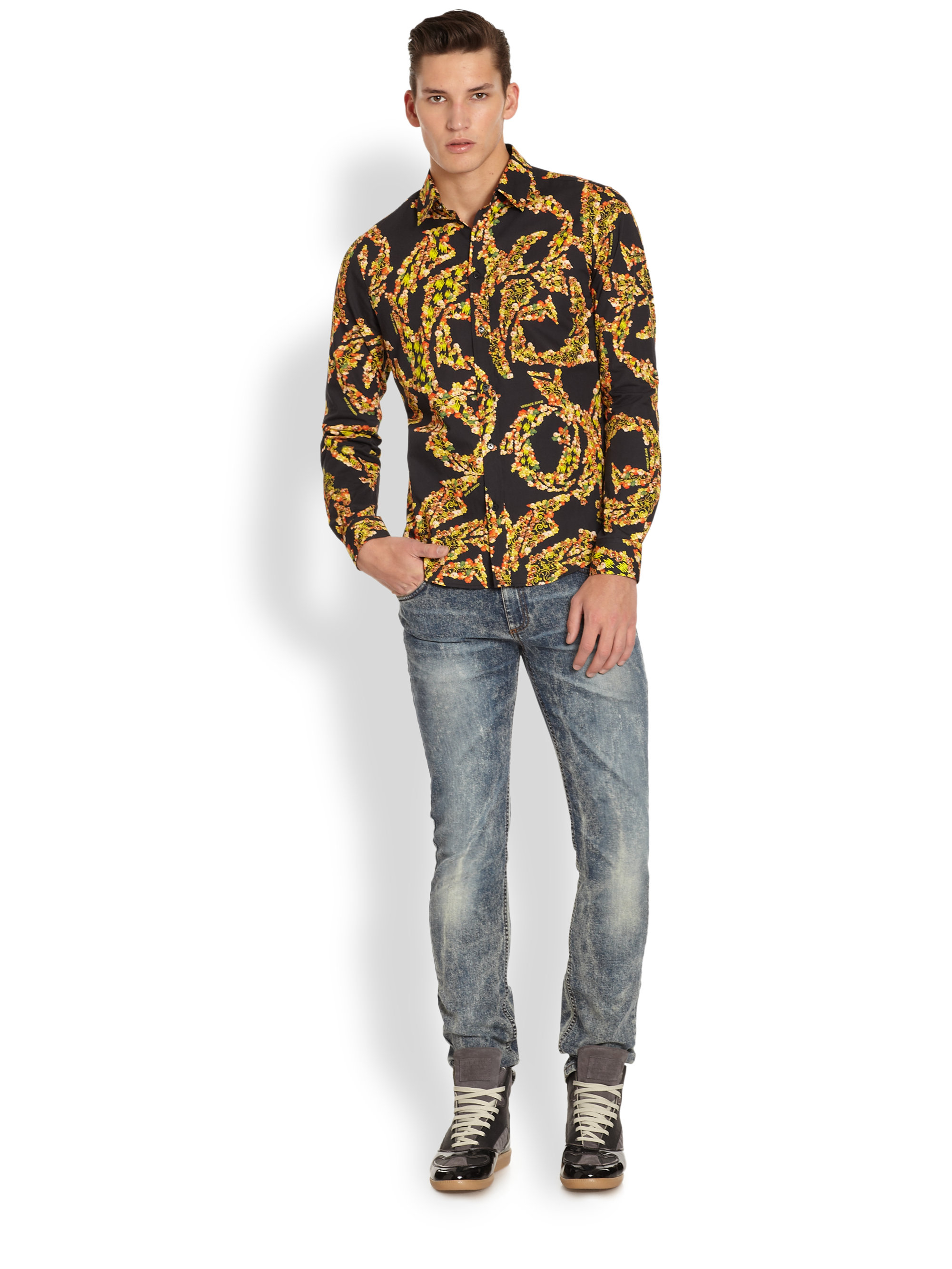 versace button up shirt