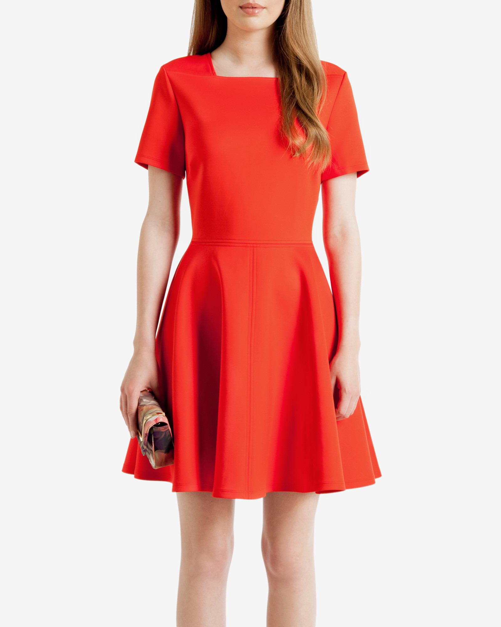 ted baker orange maxi dress