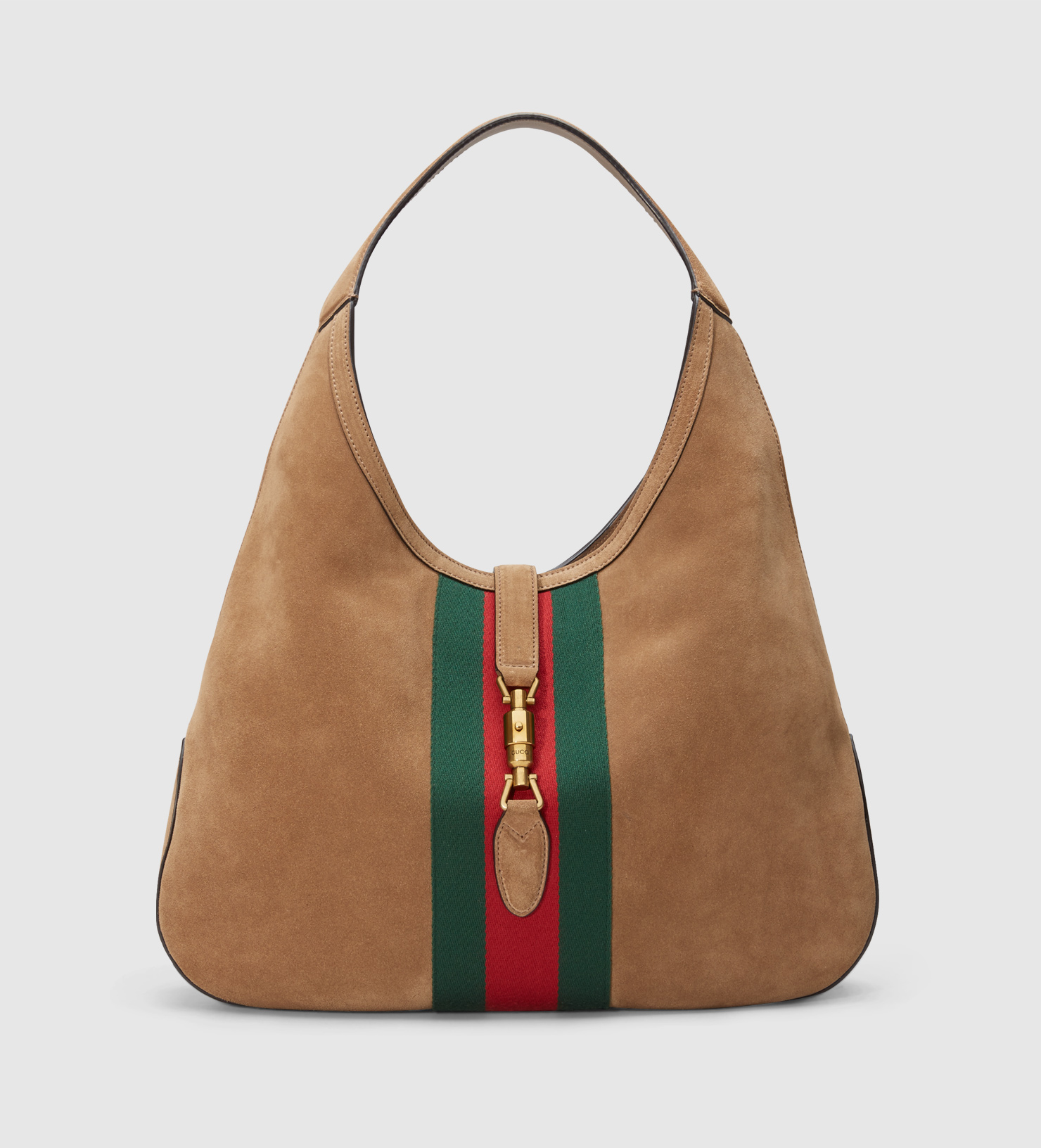 Gucci Jackie Soft Suede Hobo in Brown | Lyst