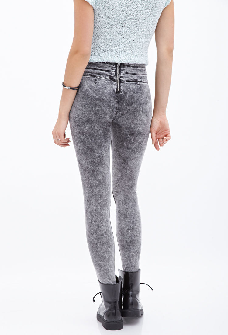 light gray jeggings