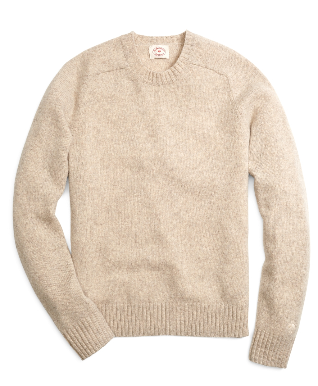 Lyst - Brooks Brothers Shetland Crewneck Sweater in Natural for Men