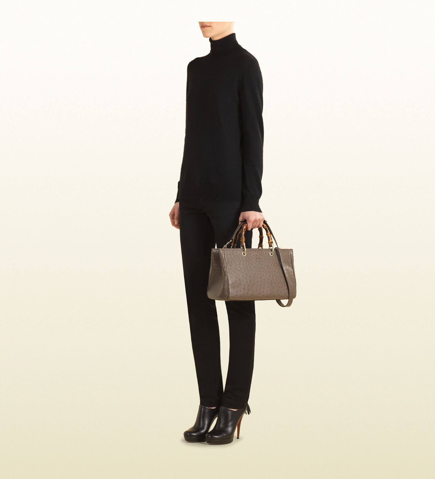 gucci bamboo shopper large