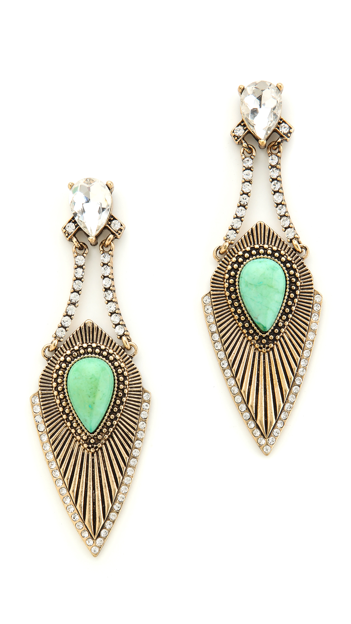 Lyst Samantha Wills January Smile Earrings Mint In Green Gallery