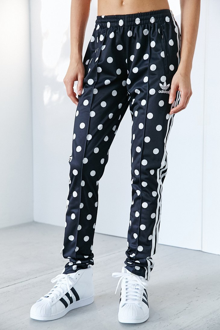 adidas polka dot track pants