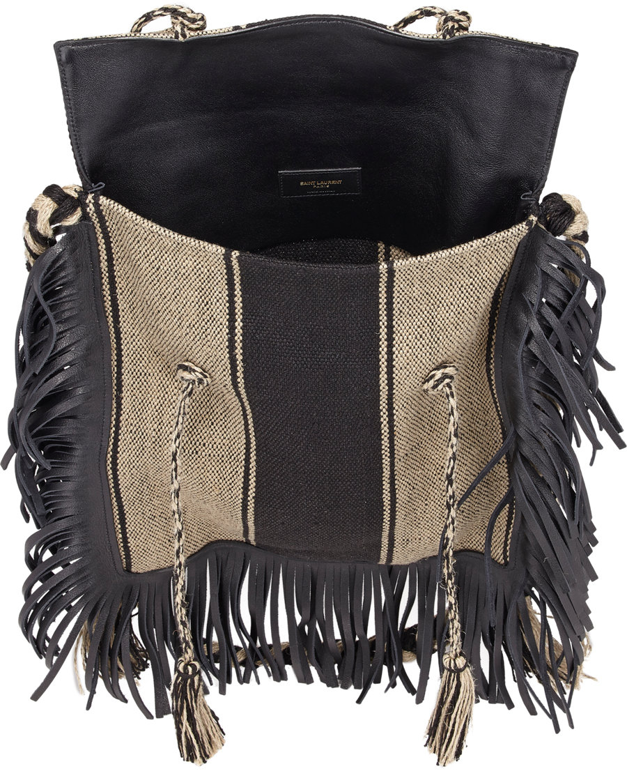 Black Fringe Crossbody Bags IUCN Water