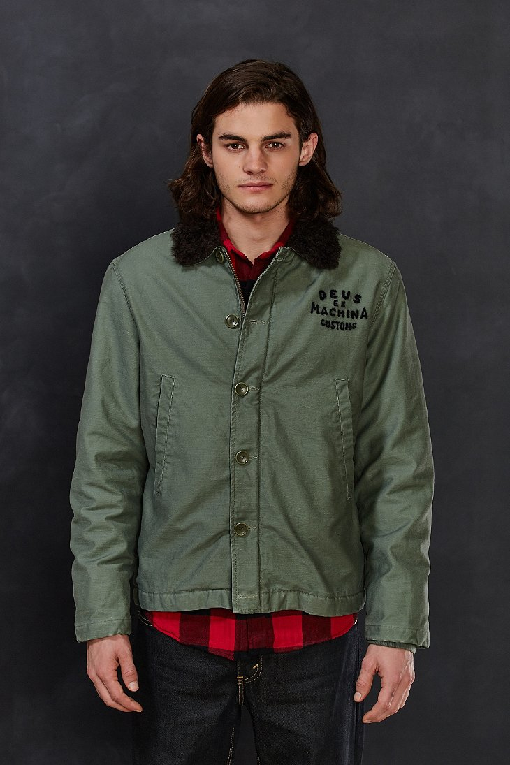 Lyst Deus ex  machina Embroidered Deck Jacket  in Green 