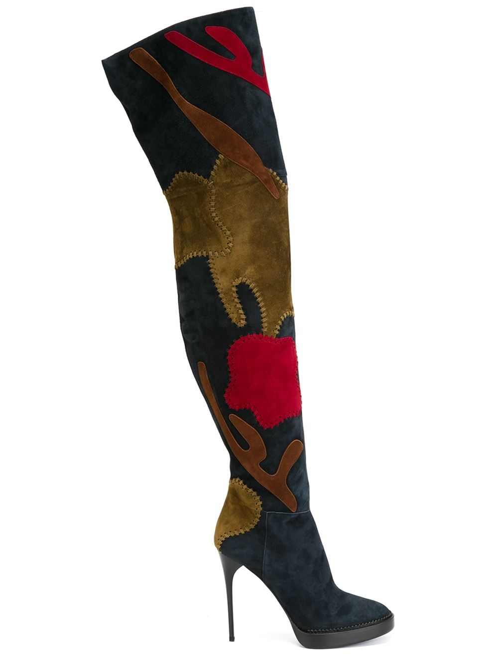 burberry thigh high boots