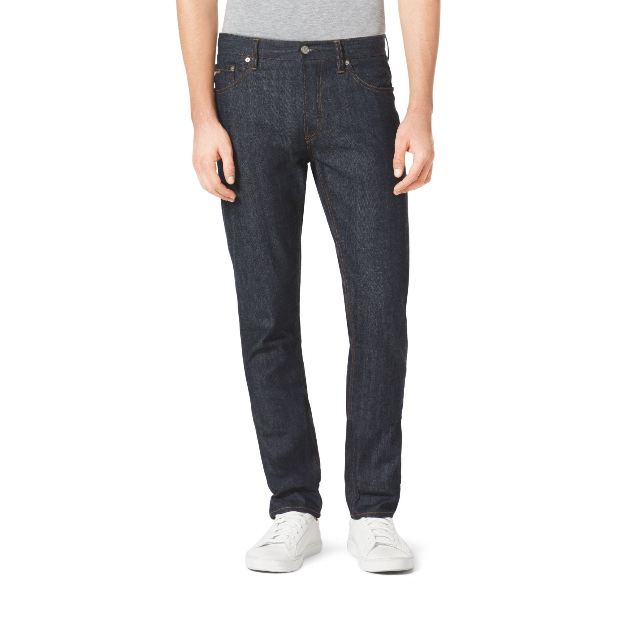 Michael kors Slim-fit Selvedge Jeans in Blue for Men | Lyst