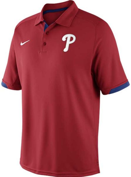 Nike Men'S Philadelphia Phillies Ac Dri-Fit Training Polo in Red for ...