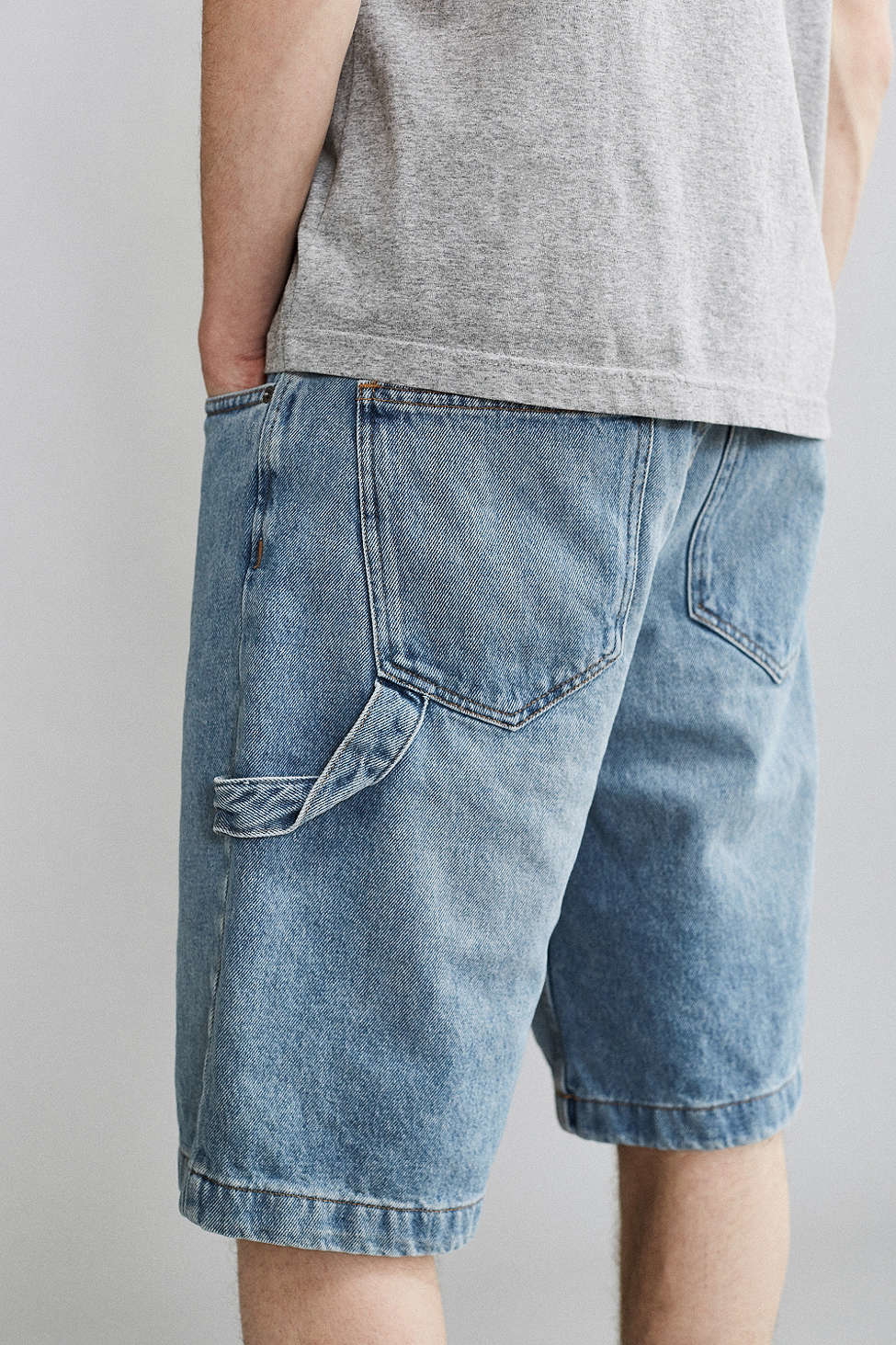 denim carpenter shorts