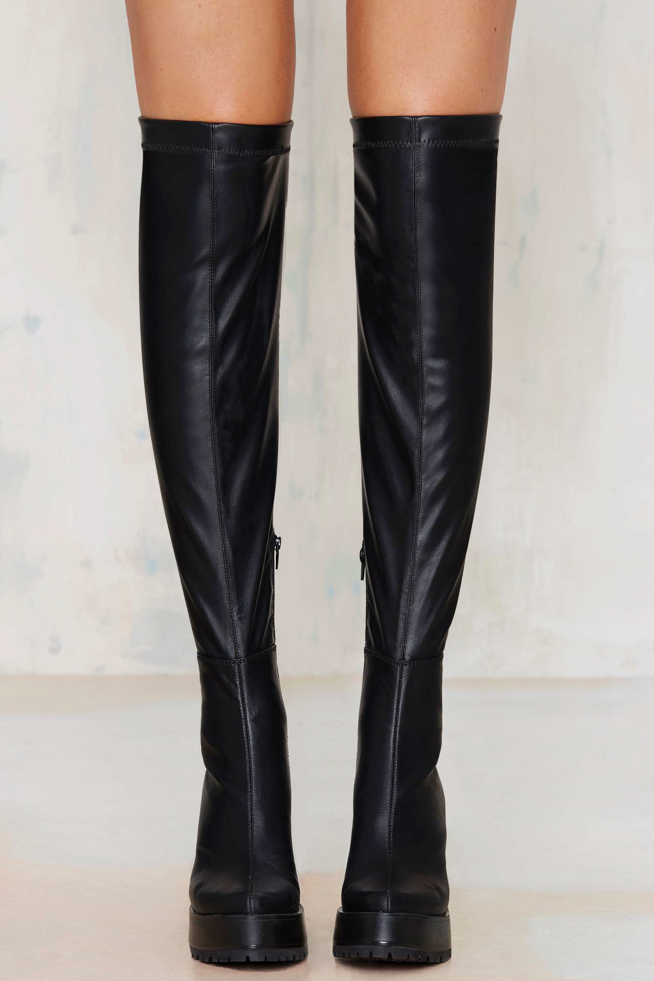 madia over the knee platform boot