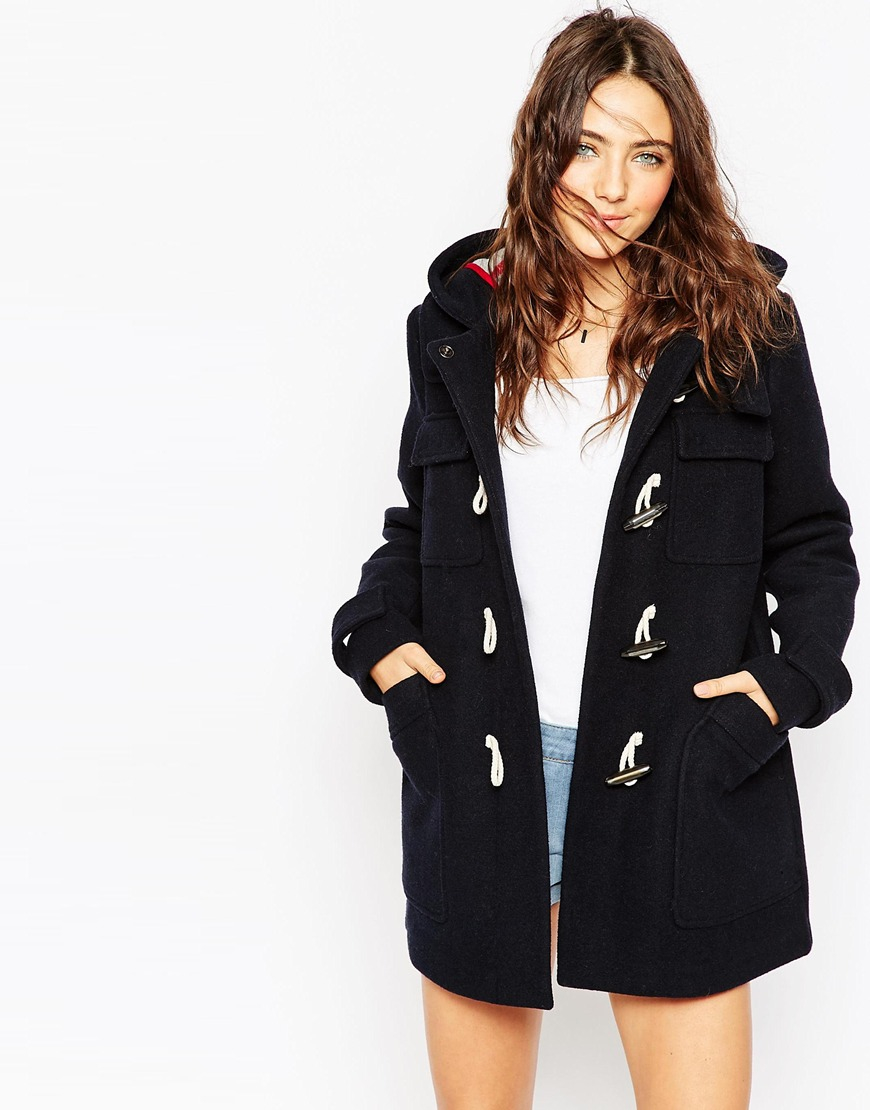 duffle coat navy blue