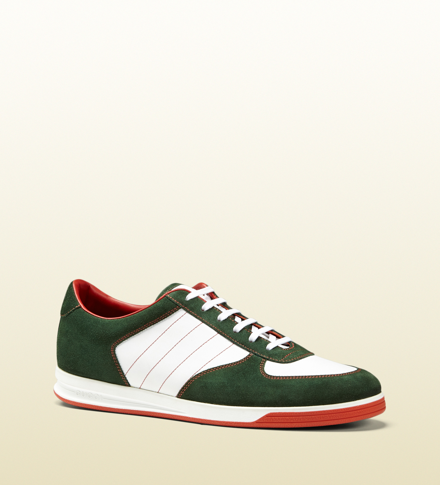 Calibre oler giro Gucci 1984 Low Top Sneaker In Suede in Green for Men | Lyst