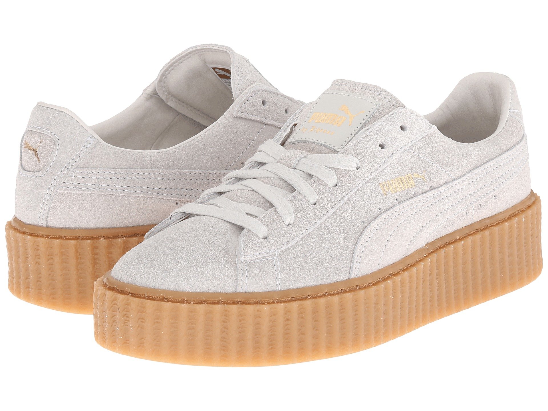 PUMA Rihanna X Suede Creepers in White - Lyst