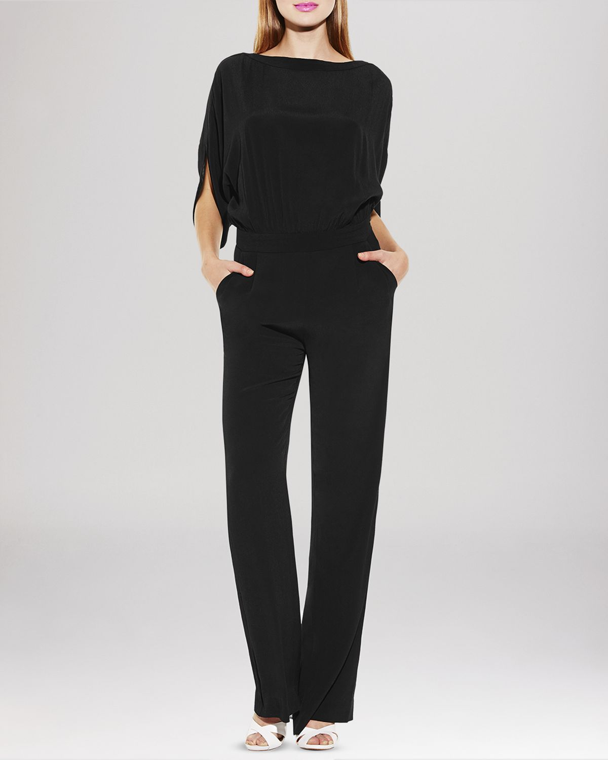 split sleeve jumpsuit