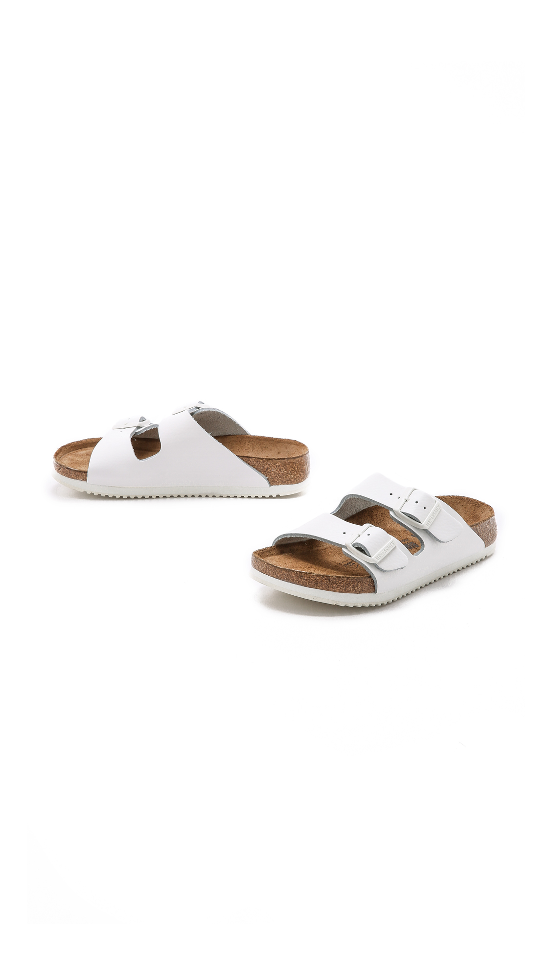 Birkenstock Arizona Two Band Sandals - White in White | Lyst Birkenstock Arizona Two Band Sandals - White in White | Lyst