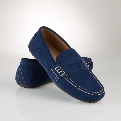 ralph lauren blue loafers
