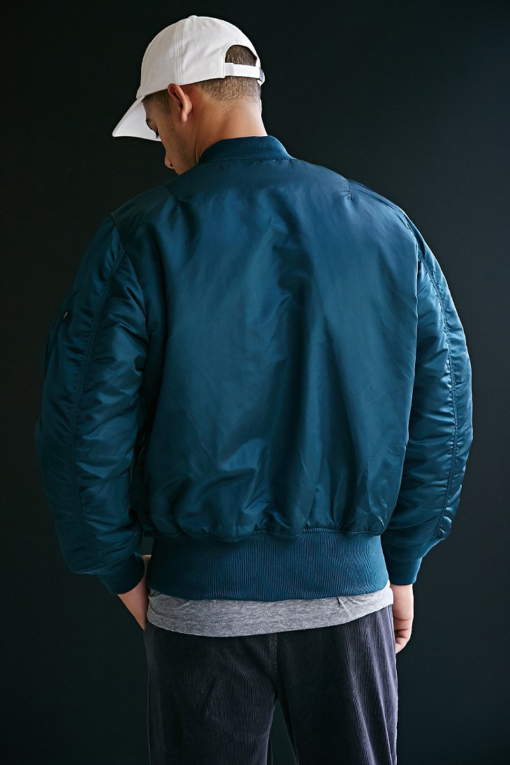 Alpha Industries Classic Ma1 Bomber Jacket in Navy (Blue) for Men 